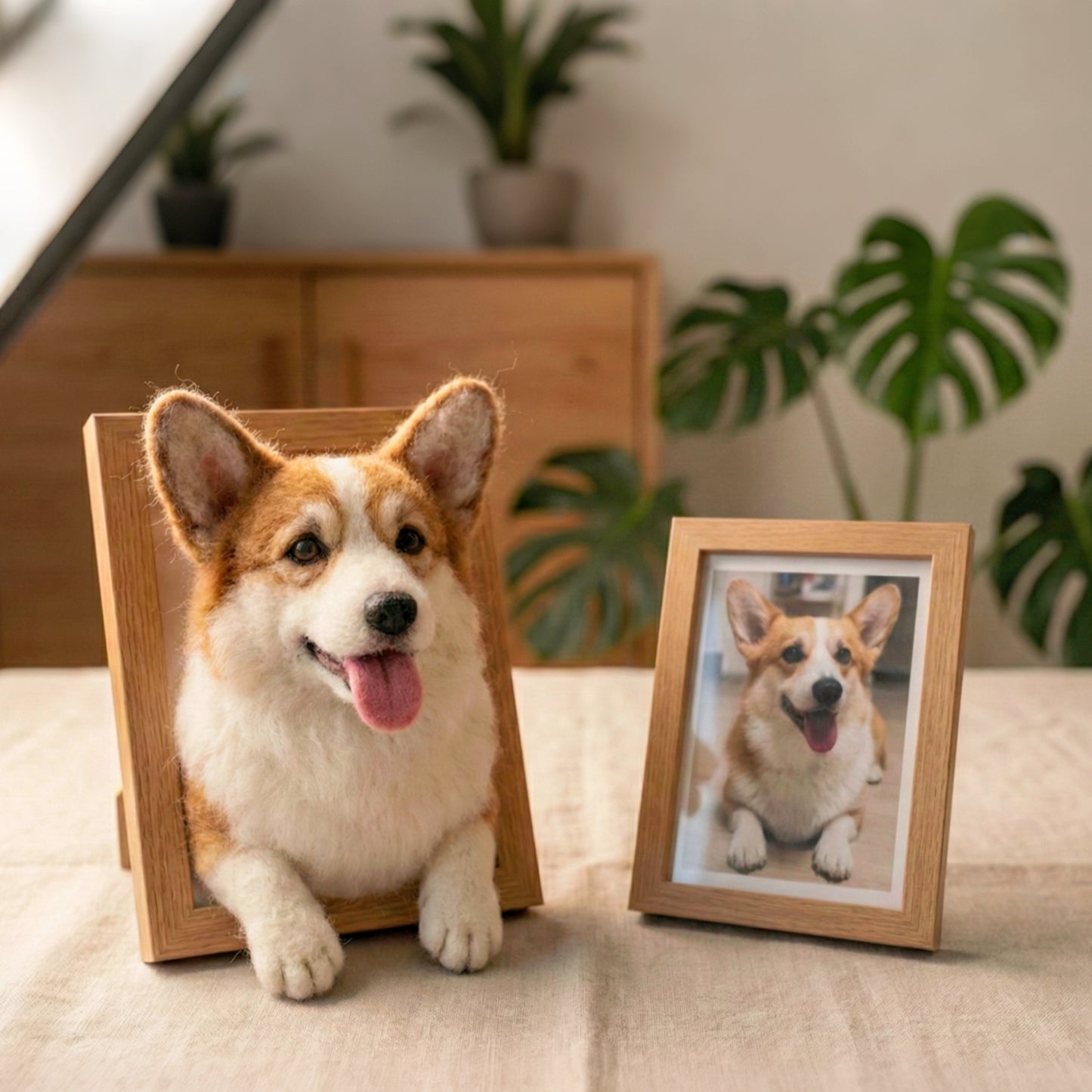 Wool Felt Dog Portrait