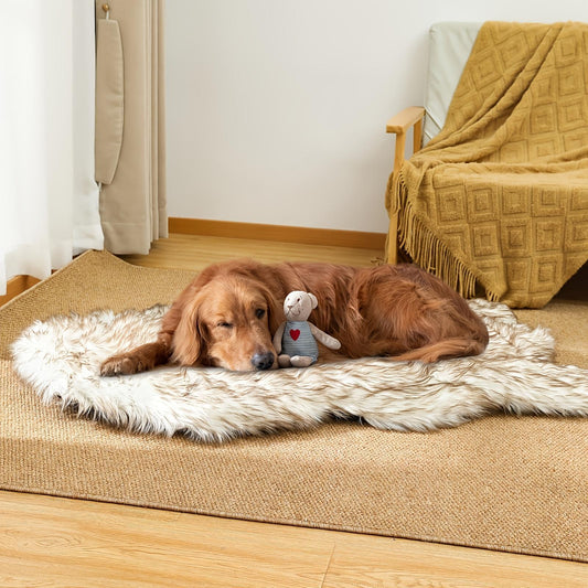Luxury Faux Fur 5 Inches Thick Super Soft Memory Foam Dog Bed With Soft Removable Please Note That This Product Is Shipped By Yourself For The Average Shipping Cost